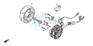 CB250 drawing GENERATOR