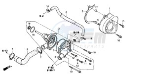 CBF600NA drawing WATER PUMP