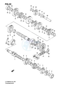 LT-Z400 (E19) drawing TRANSMISSION