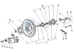 RAPTOR 125 drawing REAR WHEEL