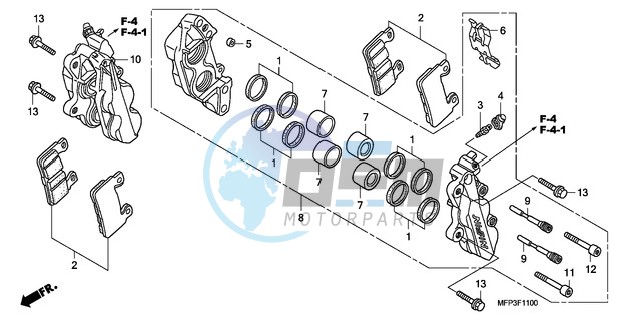 FRONT BRAKE CALIPER