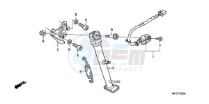 CB600F9 France - (F / CMF) drawing STAND