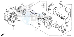 TRX420FM2E TRX420 Europe Direct - (ED) drawing FRONT BRAKE CALIPER