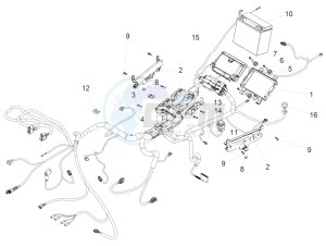 Eldorado 1400 1380 USA drawing Rear electrical system