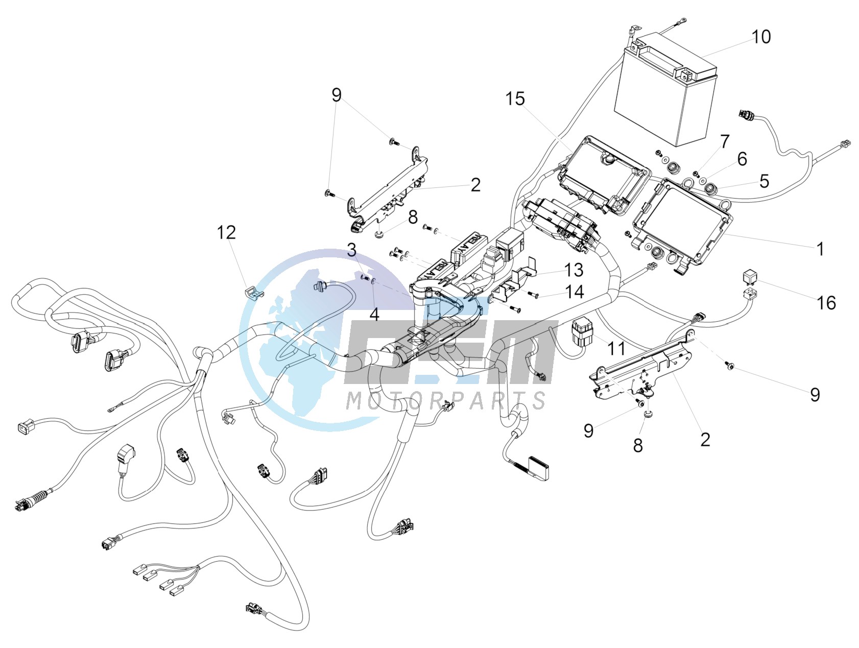 Rear electrical system