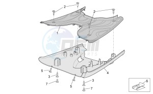 Scarabeo 50 2t drawing Central body II - Panel