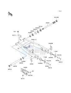 ZR 750 L [Z750 AU] (L7F-L8F) L8F drawing SWINGARM