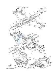 YFM700FWAD YFM70GPLG GRIZZLY 700 EPS LIMITED EDITION (B315) drawing REAR ARM