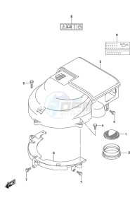 DF 175 drawing Silencer/Ring Gear Cover