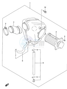 GZ250 (K3) drawing AIR CLEANER