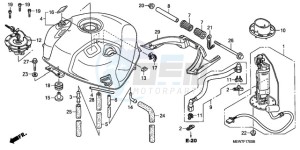 NT700VA F drawing FUEL TANK