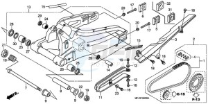 CBR600RR9 UK - (E / MK) drawing SWINGARM