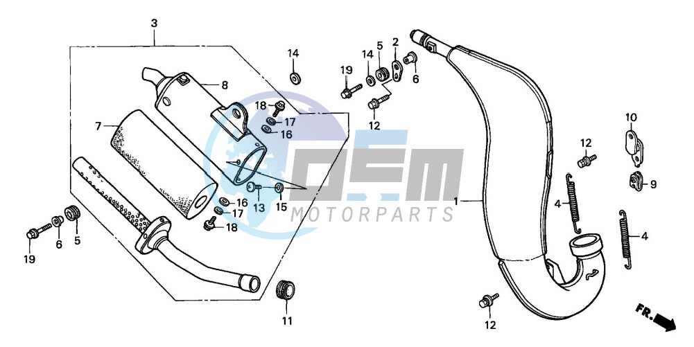 EXPANSION CHAMBER (CR125R-CM)