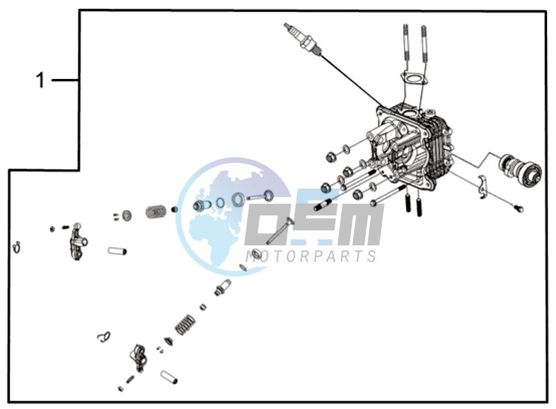 CYLINDER HEAD KPL . / THERMOSTAT