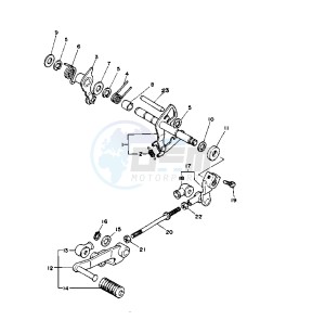 XV VIRAGO 11000 drawing SHIFT SHAFT