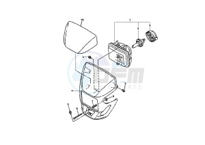 WR F 400 drawing HEADLIGHT