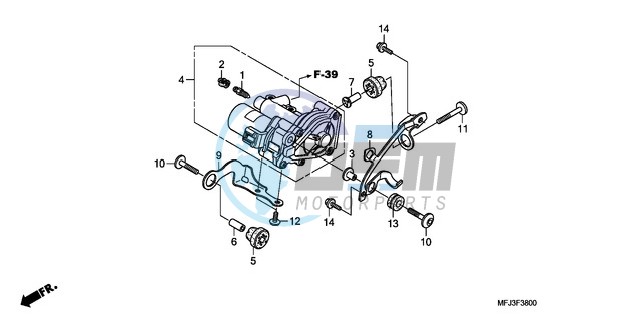 REAR POWER UNIT (CBR600RA)