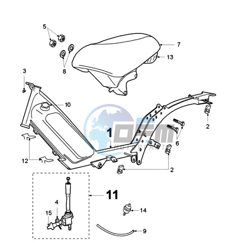 FRAME AND SADDLE