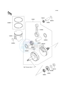 KX 100 A [KX100 MONSTER ENERGY] (A6F - A9FA) D8F drawing CRANKSHAFT_PISTON-- S- -