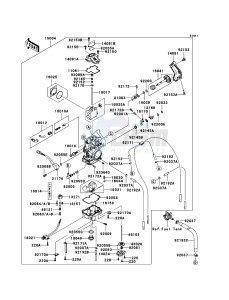 KLX450R KLX450ABF EU drawing Carburetor