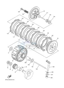 YZ85 YZ85LW (1SN4 1SN6 1SP4 1SP6) drawing CLUTCH