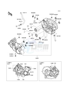 KRF 750 M [TERYX 750 FI 4X4 NRA OUTDOORS] (M9F9) M9F drawing CRANKCASE