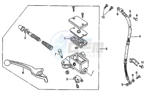 CITY 50 drawing FRONT MASTER CYLINDER