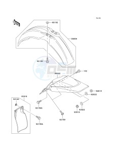 KX 65 A (A6) A6 drawing FENDERS