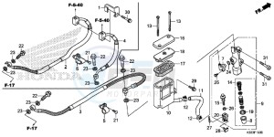 CBR250RAF CBR250RA Europe Direct - (ED) drawing REAR BRAKE MASTER CYLINDER