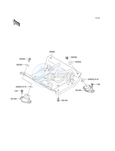 JT 1100 G[1100 STX D.I.] (G1 ) [1100 STX D.I.] drawing ENGINE MOUNT