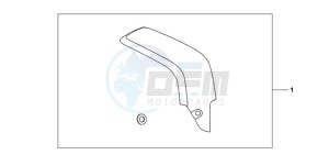 CBR600RR9 BR / MME - (BR / MME) drawing CARBON FIBER EXHAUST GUARD