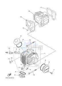 TT-R50E (1P6W 1P6X) drawing CYLINDER HEAD