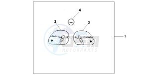 VT750CA9 Australia - (U / SPC) drawing LEATHER SADDLE BAG SET