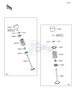 NINJA ZX-6R ZX636EGFA GB XX (EU ME A(FRICA) drawing Valve(s)