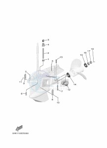 F100FETL drawing PROPELLER-HOUSING-AND-TRANSMISSION-2