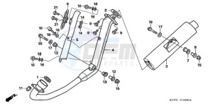 CBR125RW9 France - (F / CMF WH) drawing EXHAUST MUFFLER