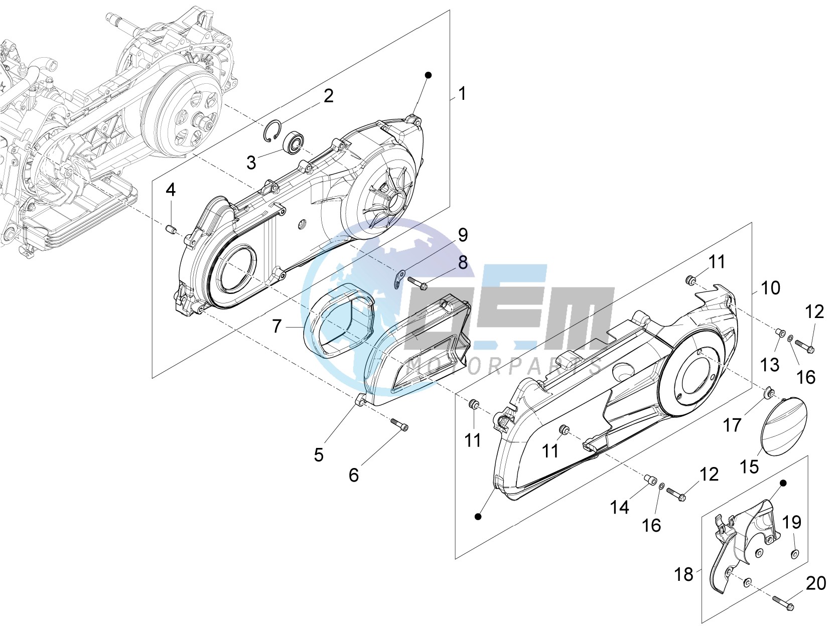 Crankcase cover - Crankcase cooling