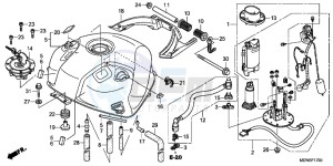 NT700VB drawing FUEL TANK