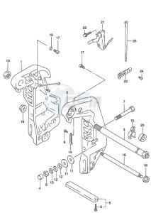 DT 115 drawing Clamp Bracket (1996 to 2001)