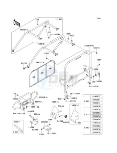 KAF 620 E [MULE 3010 4X4] (E6F-E8F) E8F drawing GUARDS_CAB FRAME