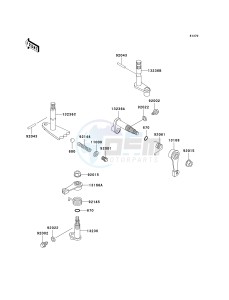 KAF 620 E [MULE 3010 4X4] (E6F-E8F) E8F drawing GEAR CHANGE MECHANISM