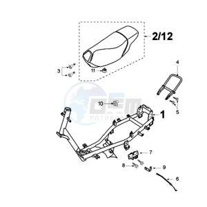 VIVA FR drawing FRAME AND SADDLE