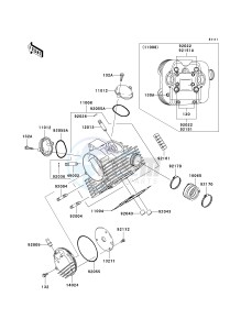 KVF 360 B [PRAIRIE 360] (B6F-B9F) B7F drawing CYLINDER HEAD