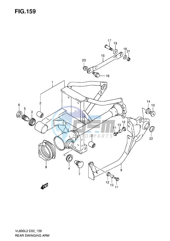 REAR SWINGING ARM