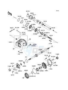 KFX700 KSV700A7F EU drawing Drive Shaft-Rear