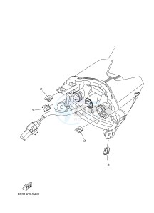 MTN850-A MTN-850-A MT-09 ABS (BS27) drawing TAILLIGHT