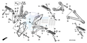 CBR1000RR9 France - (F / CMF REP) drawing STEP