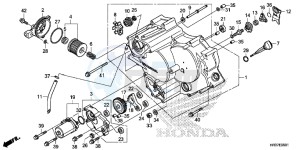 TRX420FE1G TRX420 Europe Direct - (ED) drawing FRONT CRANKCASE COVER (TRX420FE1/FM1/FM2/TE1/TM1)