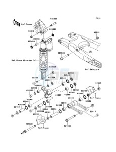 KX450F KX450D7F EU drawing Suspension