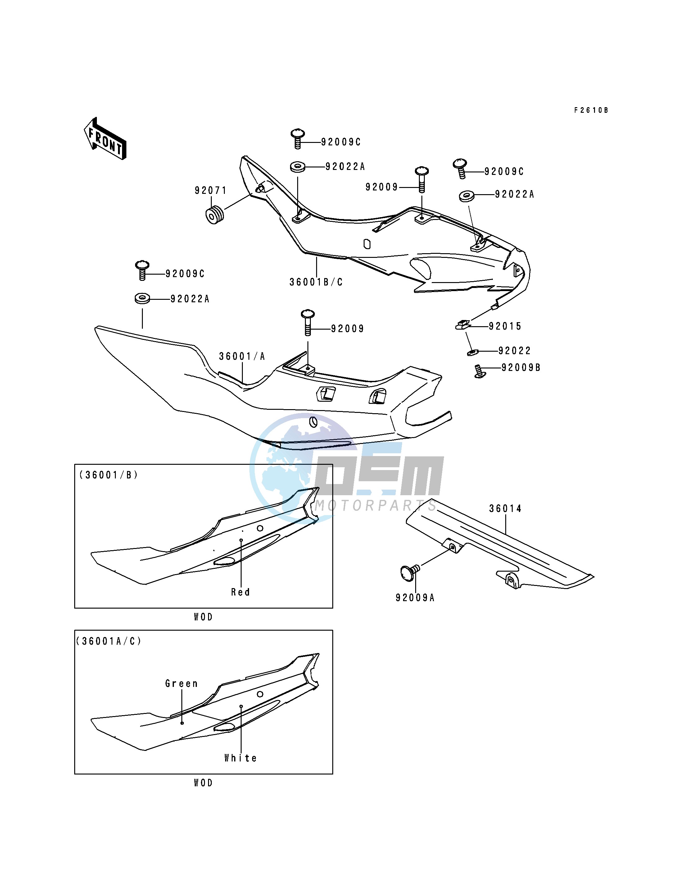 SIDE COVERS_CHAIN COVER-- ZX600-F3- -